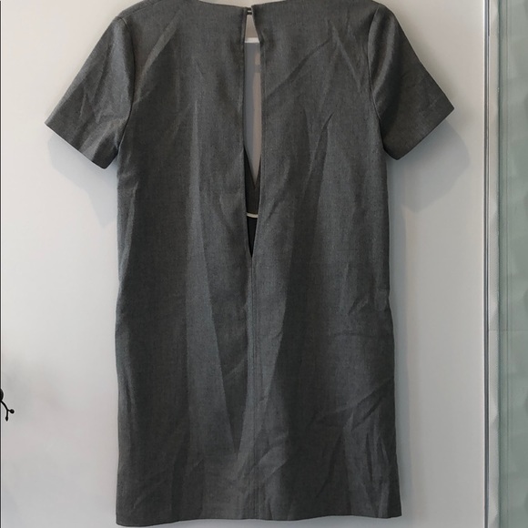 VivianChan Grey work dress deep v neck / open back - Picture 2 of 2